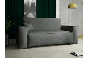 Denegal 2-sits liten bäddsoffa i Tyg - Grå - Products - Möbler - Soffa - Bäddsoffa - 2 sits bäddsoffa