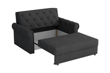 Denegal 2-sits liten bäddsoffa i Plysch - Grön - Products - Möbler - Soffa - Bäddsoffa - 2 sits bäddsoffa