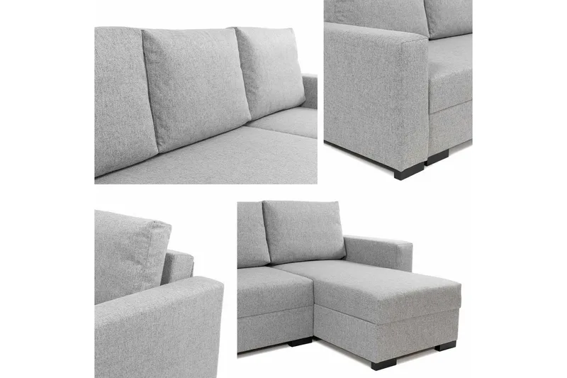 Denegal 3-sits Hörnbäddsoffa - Blå - Products - Möbler - Soffa - Bäddsoffa - Hörnbäddsoffa