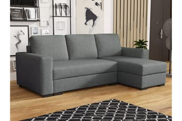 Denegal 3-sits Hörnbäddsoffa - Mörkgrå - Products - Möbler - Soffa - Bäddsoffa - Hörnbäddsoffa
