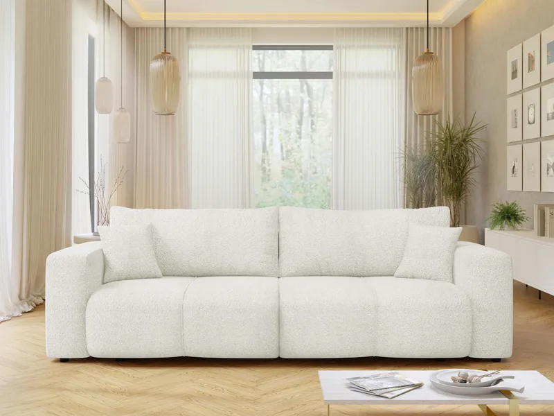 Flo Bäddsoffa 3-sits - Vit - Products - Möbler - Soffa - Bäddsoffa - 3 sits bäddsoffa