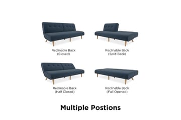 Palm Springs Futon Blå - Novogratz - Products - Möbler - Soffa - Bäddsoffa - Futon - Futon soffa