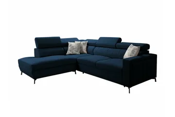 Galbally 3-sits Hörnbäddsoffa Dark blue - Products - Möbler - Soffa - Bäddsoffa - Hörnbäddsoffa