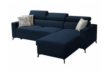 Galbally 3-sits Hörnbäddsoffa Dark blue - Products - Möbler - Soffa - Bäddsoffa - Bäddsoffa divan