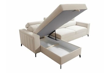 Galbally 3-sits Hörnbäddsoffa Dark brown - Products - Möbler - Soffa - Bäddsoffa - Hörnbäddsoffa