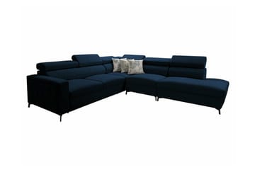 Galbally 4-sits Hörnbäddsoffa Dark blue - Products - Möbler - Soffa - Bäddsoffa - Hörnbäddsoffa