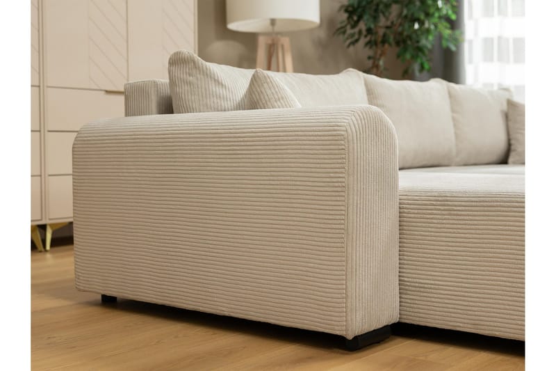 Handda Bäddsoffa med Divan 3-sits i Manchester - Grå - Products - Möbler - Soffa - Bäddsoffa - Bäddsoffa divan