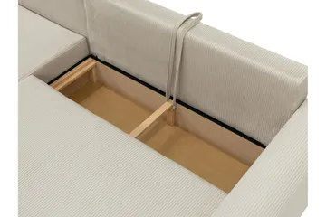 Handda Bäddsoffa med Divan 3-sits i Sammet - Grå - Products - Möbler - Soffa - Bäddsoffa - Bäddsoffa divan