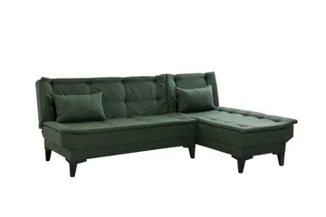 Hunterville Bäddsoffa m. Divan 4-sits - Grön - Products - Möbler - Soffa - Bäddsoffa - Bäddsoffa divan