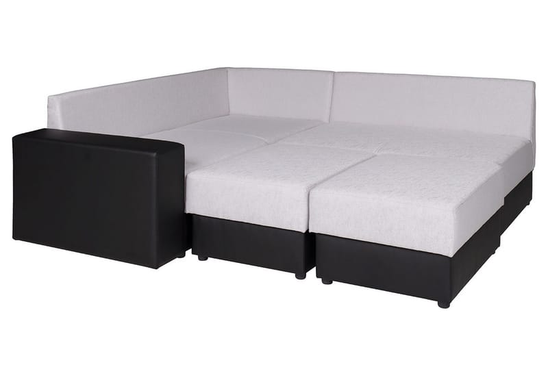 Julissa Hörnsoffa - Svart/Vit - Products - Möbler - Soffa - Bäddsoffa - Hörnbäddsoffa