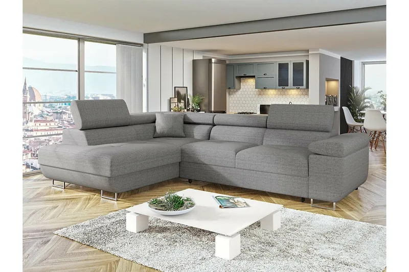 Kintore 3-sits Hörnbäddsoffa - Products - Möbler - Soffa - Bäddsoffa - Bäddsoffa längsbäddad