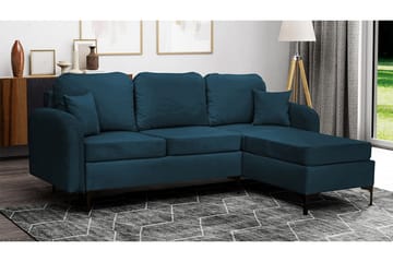 Knocklong 3-sits Hörnbäddsoffa Dark blue - Products - Möbler - Soffa - Bäddsoffa - Bäddsoffa divan