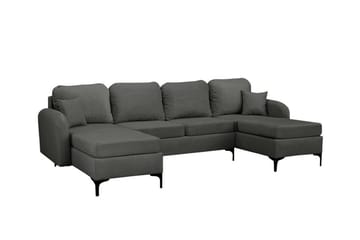 Knocklong 4-sits Hörnbäddsoffa Dark grey - Products - Möbler - Soffa - Bäddsoffa - Hörnbäddsoffa