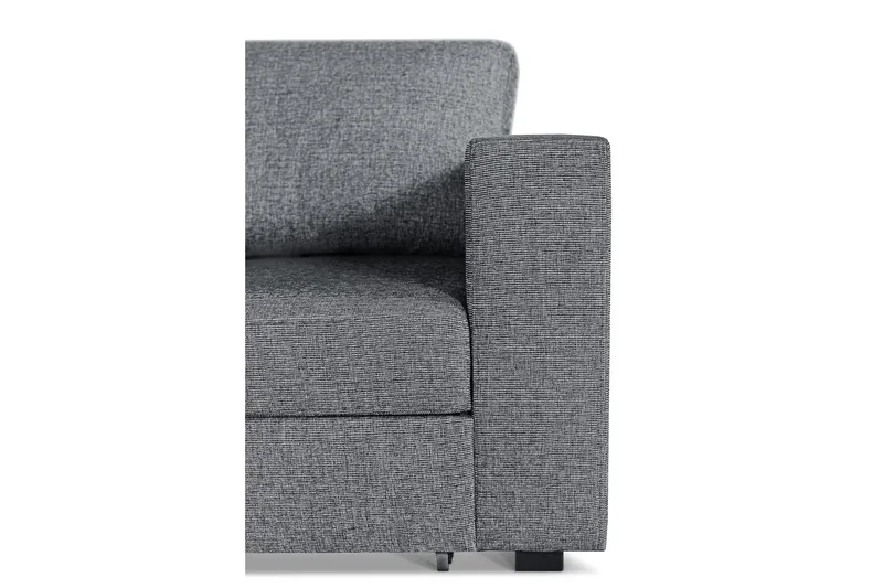 Leo Bäddsoffa 3-sits med Schäslong Vänster - Mellangrå - Products - Möbler - Soffa - Bäddsoffa - Bäddsoffa divan