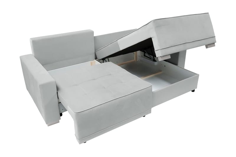 Manetto Bäddsoffa m. Divan 2-sits - Svart/Brun - Products - Möbler - Soffa - Bäddsoffa - Bäddsoffa divan