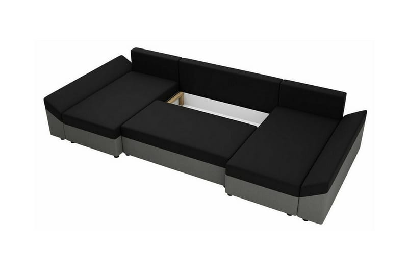 Midfeld 4-sits Hörnbäddsoffa Dark grey - Products - Möbler - Soffa - Bäddsoffa - Hörnbäddsoffa