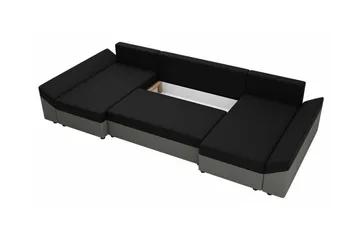 Midfeld 4-sits Hörnbäddsoffa Dark Grey/Black - Products - Möbler - Soffa - Bäddsoffa - Hörnbäddsoffa