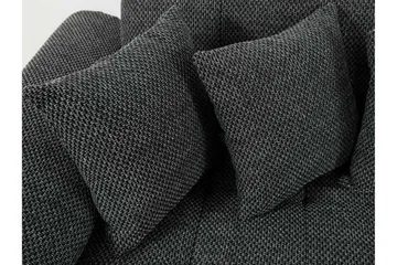 Niko U-Bäddsoffa 350x205x76 cm Divan Höger - Vit/Grå - Products - Möbler - Soffa - Bäddsoffa - Bäddsoffa längsbäddad