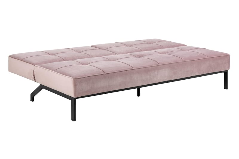 Stefan Bäddsoffa Sammet - Rosa - Products - Möbler - Soffa - Bäddsoffa - 2 sits bäddsoffa