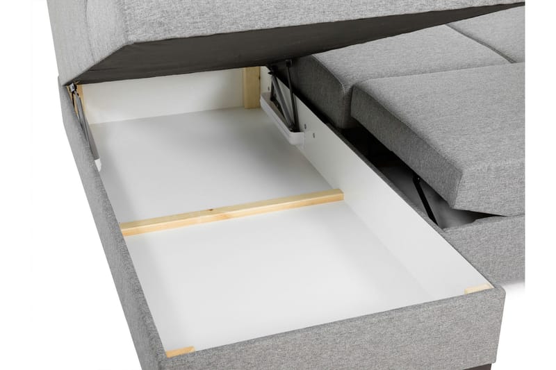 Taberk Bäddsoffa med Divan och Schäslong 4-sits i Chenille - Blå - Products - Möbler - Soffa - Bäddsoffa - Bäddsoffa divan