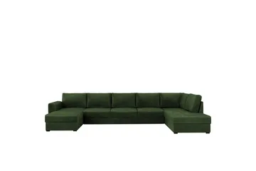 Taberk Bäddsoffa med Divan och Schäslong 5-sits i Chenille
