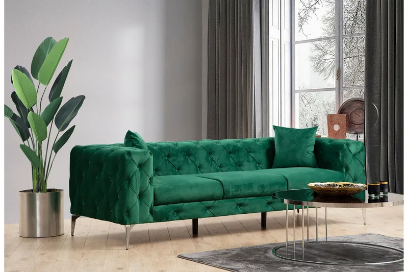 Beachport Soffa 3-sits, Grön