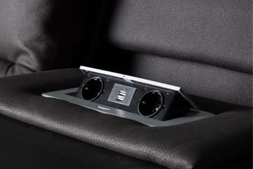 Reclinersoffa med hörn Comfort Living Singapore Reclinersoffa 3 sits Konstläder Black - Products - Möbler - Soffa - Biosoffa & reclinersoffa - 3 sits biosoffa & reclinersoffa