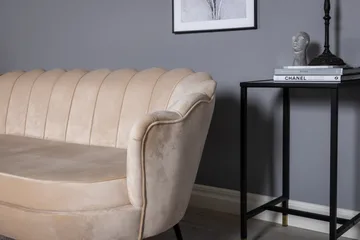 Calais 3-sits Soffa Sammet - Beige - Products - Möbler - Soffa - 3 sits soffa