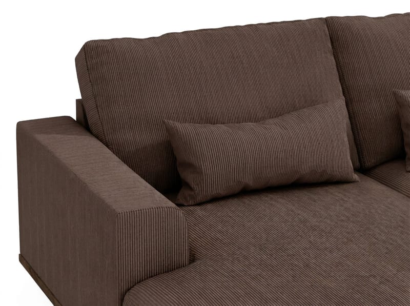 Copenhagen 5-sits Högervänd U-formad Large Soffa med Divan och Schäslong i Manchester - Mörkbrun - Products - Möbler - Soffa - U-soffa