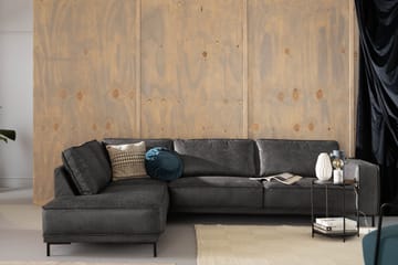 Akron 2,5-sits Soffa med Schäslong Vänster Bondedläder - Mörkgrå - Products - Möbler - Soffa - Divansoffa & schäslongsoffa - 2 sits soffa med divan