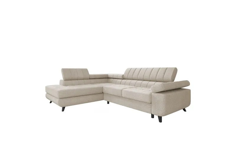 Amshyttan Soffa med Schäslong 3-sits - Beige - Products - Möbler - Soffa - Divansoffa & schäslongsoffa - 3 sits soffa med divan