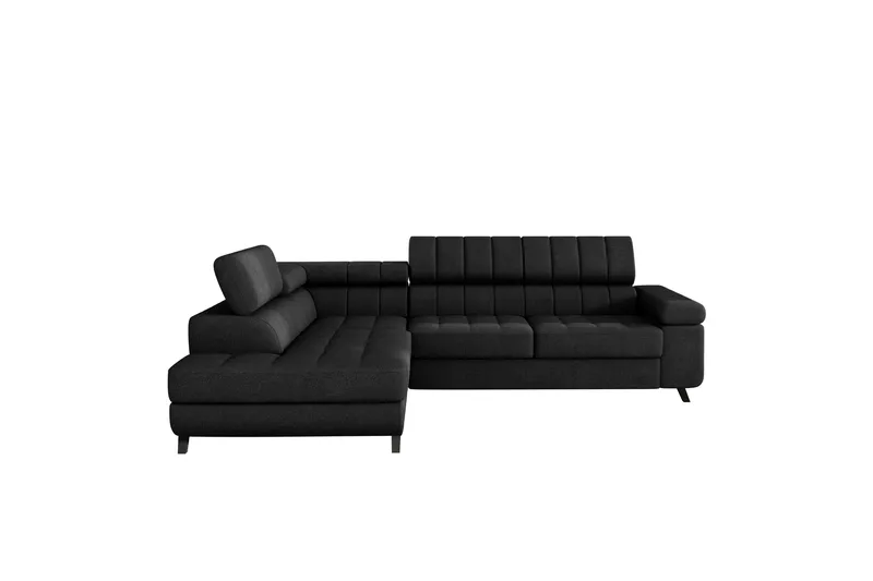 Amshyttan Soffa med Schäslong 3-sits - Svart - Products - Möbler - Soffa - Divansoffa & schäslongsoffa - 3 sits soffa med divan