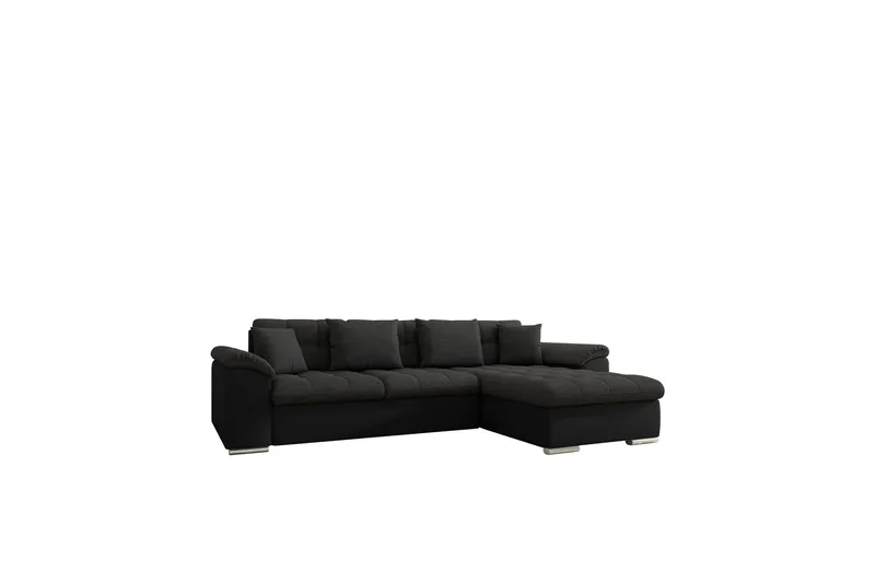 Camior Soffa med Divan 3-sits, Svart
