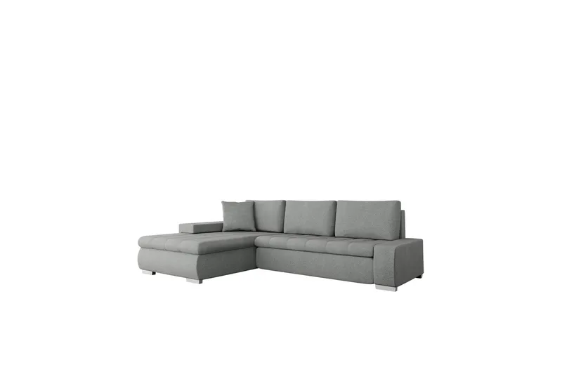 Cerys Soffa med Divan 3-sits - Grå - Products - Möbler - Soffa - Divansoffa & schäslongsoffa - 3 sits soffa med divan