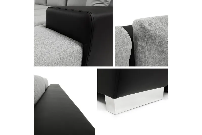 Cerys Soffa med Divan 3-sits - Vit - Products - Möbler - Soffa - Divansoffa & schäslongsoffa - 3 sits soffa med divan