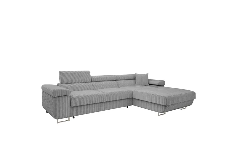 Gabina Soffa med Divan 3-sits - Grå - Products - Möbler - Soffa - Divansoffa & schäslongsoffa - 3 sits soffa med divan