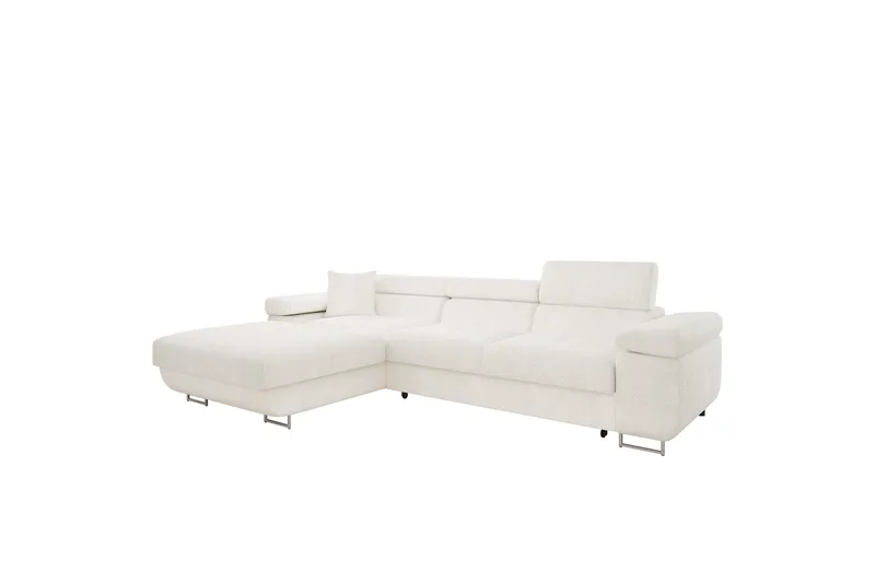 Gabina Soffa med Divan 3-sits - Vit - Products - Möbler - Soffa - Divansoffa & schäslongsoffa - 3 sits soffa med divan
