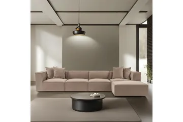 Gregor Soffa med Divan 4-sits - Cappucino - Products - Möbler - Soffa - Divansoffa & schäslongsoffa - 4 sits soffa med divan