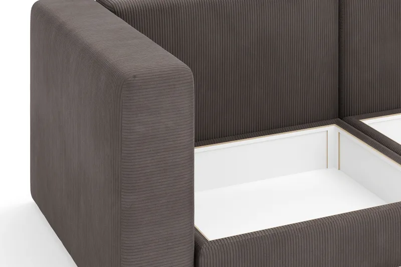 Hagblom 4-sits Divansoffa med Förvaring Vändbar - Taupe - Products - Möbler - Soffa - Divansoffa & schäslongsoffa - 4 sits soffa med divan