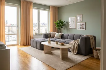 Marlow 3-sits Bubblig Divansoffa vänster - Grå - Products - Möbler - Soffa - Divansoffa & schäslongsoffa - 3 sits soffa med divan