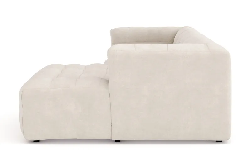 Puffy 3-sits bubblig soffa med divan höger - Beige - Products - Möbler - Soffa - Bäddsoffa - Bäddsoffa divan