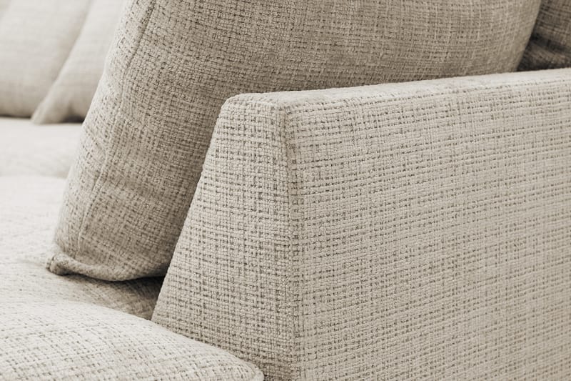 Rossita Lyx 4-sits Extra djup Soffa med Schäslong Höger - Beige Chenille - Products - Möbler - Soffa - Divansoffa & schäslongsoffa - 4 sits soffa med divan
