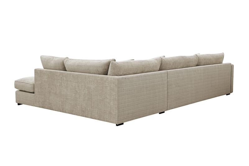 Rossita Lyx 4-sits Extra djup Soffa med Schäslong Höger - Beige Chenille - Products - Möbler - Soffa - Divansoffa & schäslongsoffa - 4 sits soffa med divan