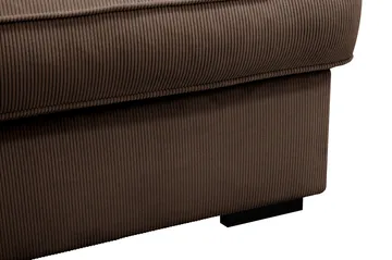 Rossita Lyx 4-sits Extra djup Soffa med Schäslong Höger - Brun Manchester - Products - Möbler - Soffa - Divansoffa & schäslongsoffa - 4 sits soffa med divan