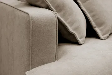 Rossita Lyx 4-sits Extra djup Soffa med Schäslong Höger - Brun Tyg - Products - Möbler - Soffa - Divansoffa & schäslongsoffa - 4 sits soffa med divan