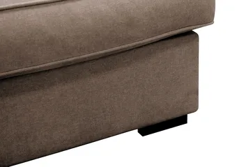 Rossita Lyx 4-sits Extra djup Soffa med Schäslong Höger - Brun Tyg - Products - Möbler - Soffa - Divansoffa & schäslongsoffa - 4 sits soffa med divan