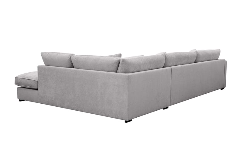 Rossita Lyx 4-sits Extra djup Soffa med Schäslong Höger - Grå Chenille - Products - Möbler - Soffa - Divansoffa & schäslongsoffa - 4 sits soffa med divan