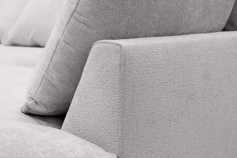 Rossita Lyx 4-sits Extra djup Soffa med Schäslong Höger - Grå Chenille - Products - Möbler - Soffa - Divansoffa & schäslongsoffa - 4 sits soffa med divan