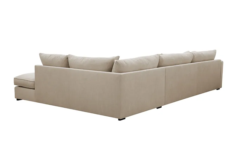 Rossita Lyx 4-sits Extra djup Soffa med Schäslong Höger - Greige Manchester - Products - Möbler - Soffa - Divansoffa & schäslongsoffa - 4 sits soffa med divan