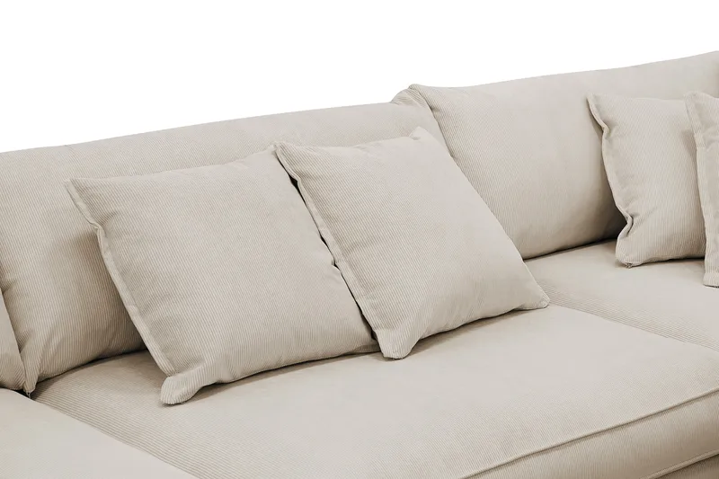 Rossita Lyx 4-sits Extra djup Soffa med Schäslong Höger - Greige Manchester - Products - Möbler - Soffa - Divansoffa & schäslongsoffa - 4 sits soffa med divan